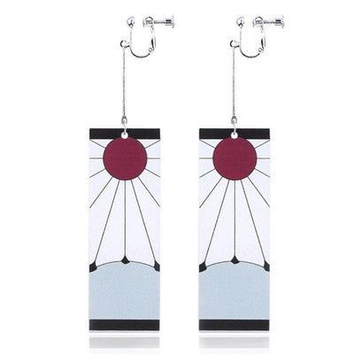 Acrylic Tanjiro Earrings